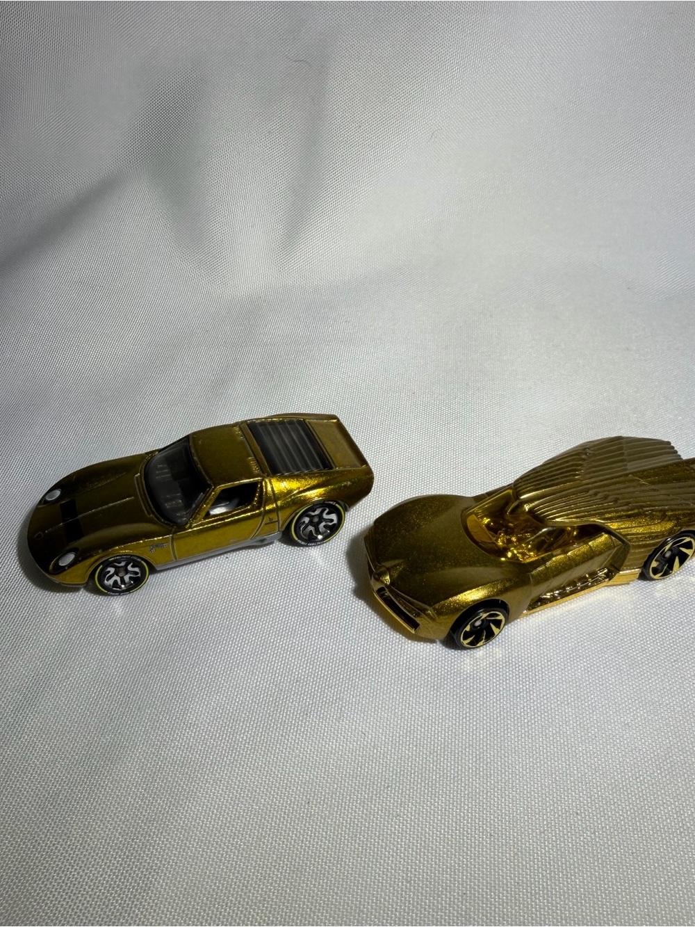 Gold Metallic Kids Toy Car Set - Shiny Gold Vehicles